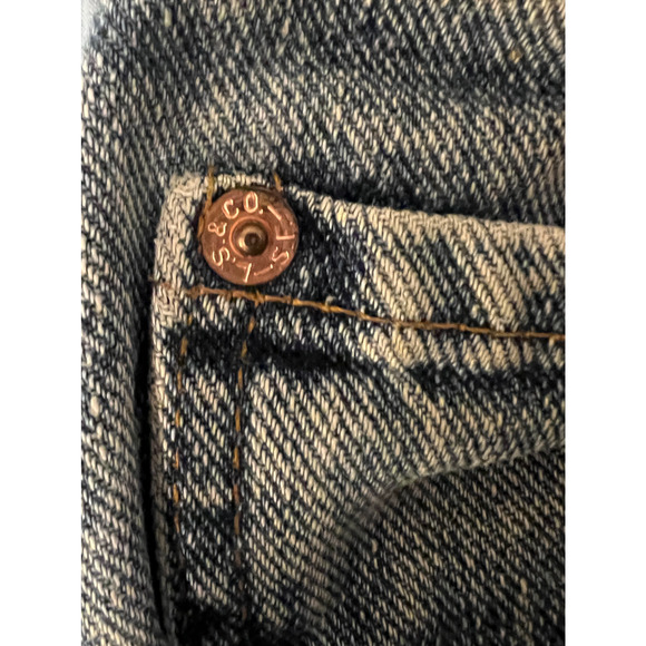 Levis 550 Jeans Mens 31" TAG 32x30 Blue Medium Wash Straight Vintage Made USA - Picture 5 of 15